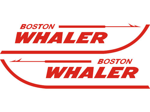 Calcomanías para barcos Boston Whaler troqueladas, 2 unidades
